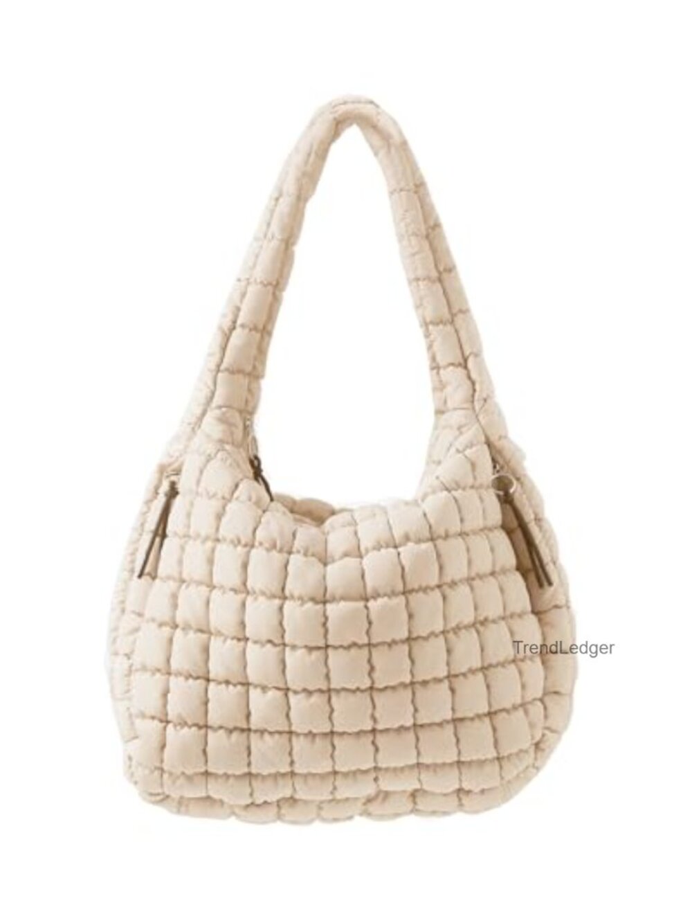 Quilted Puffer Tote Bag Nylon Crossbody Travel Gym Work Handbag